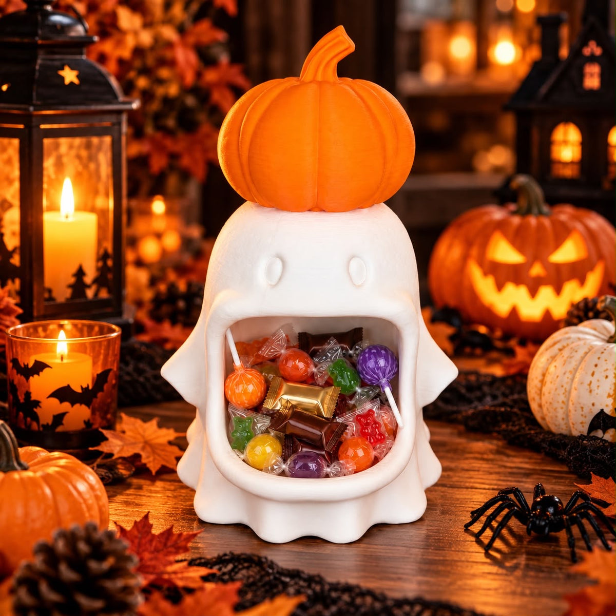 Kit Halloween Fantasmas — 4 Peças | 25% de desconto