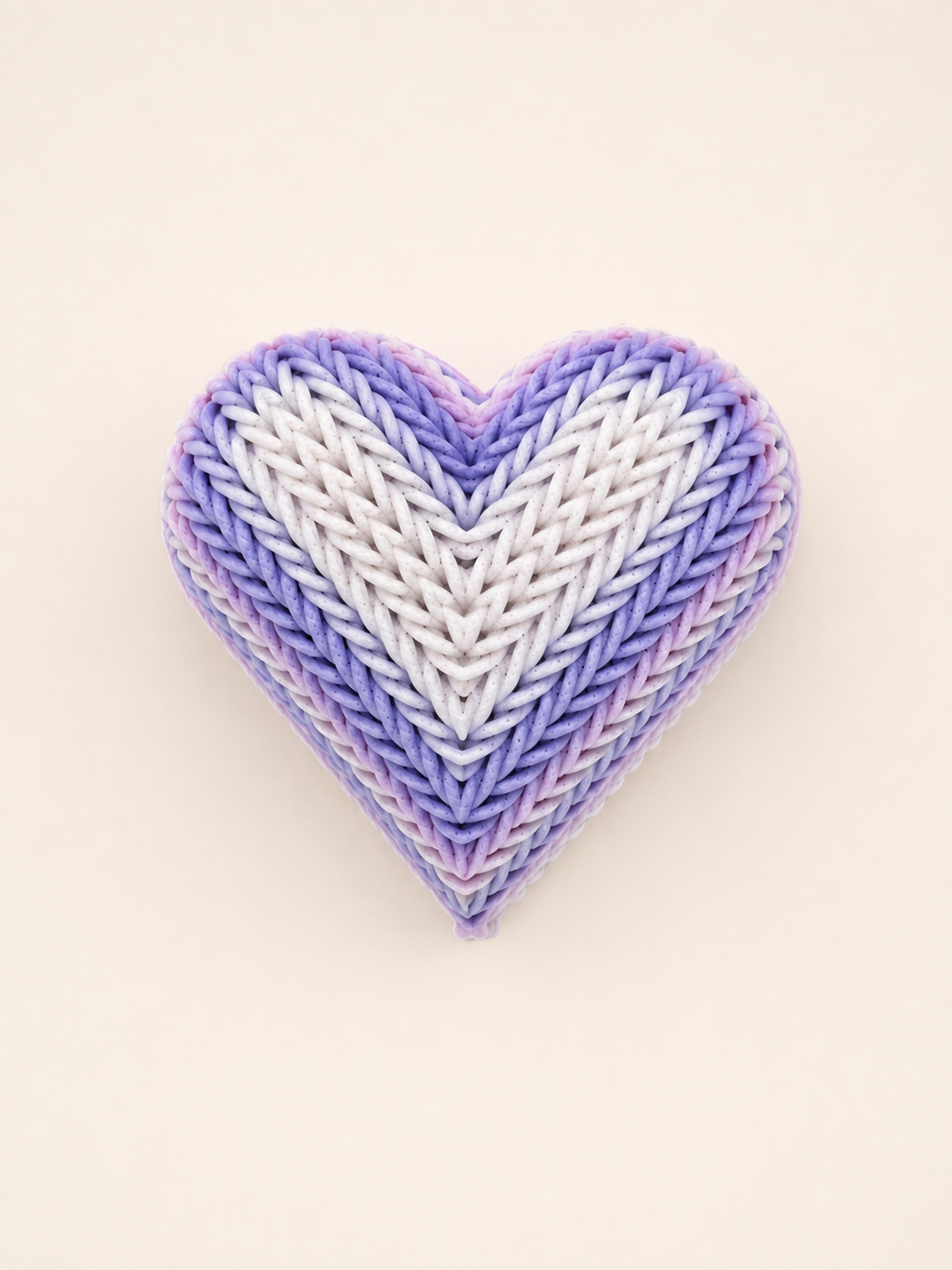 Porta-jóias coração de crochet