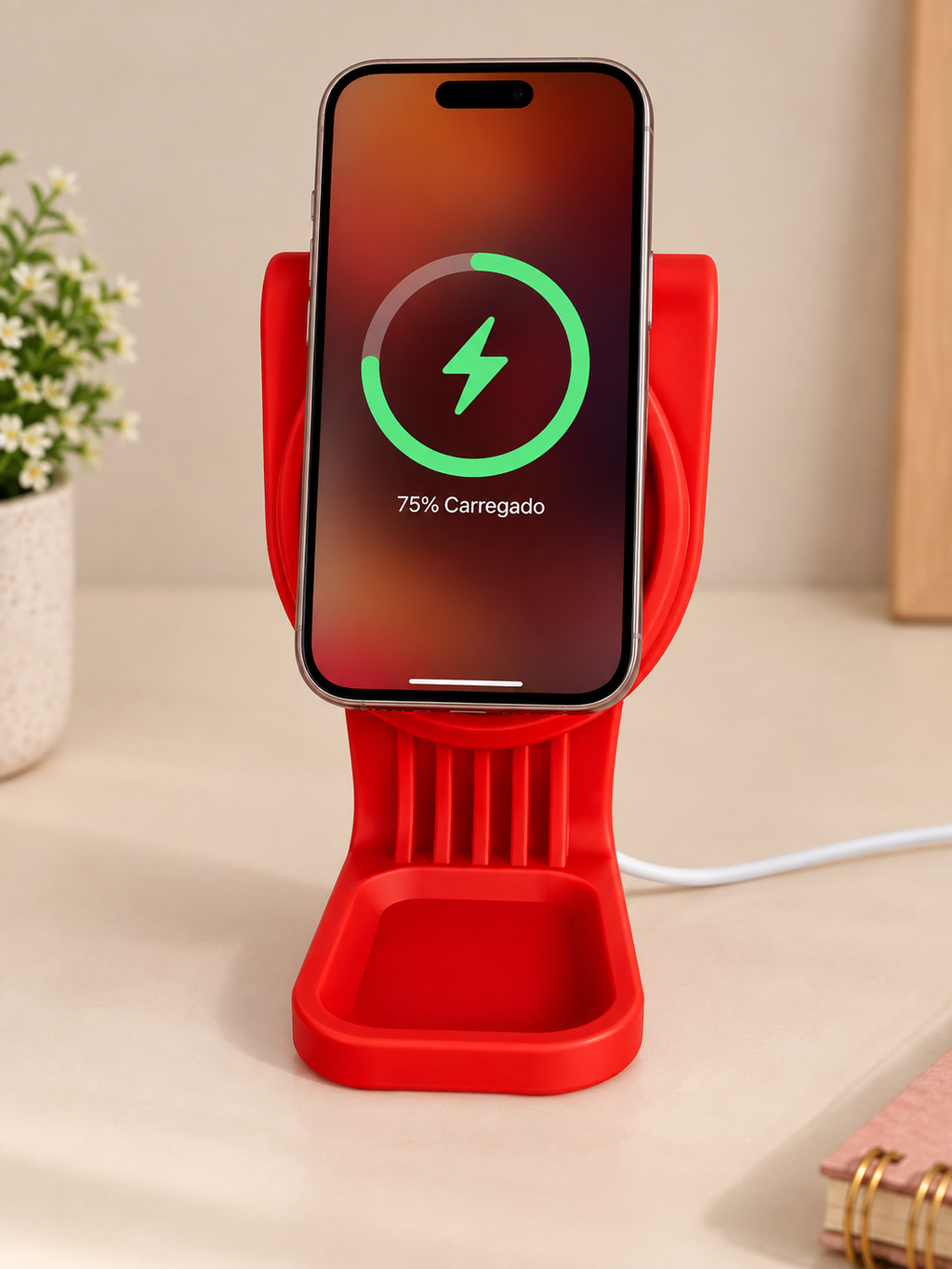 Suporte para Carregamento de Telemóvel Portátil