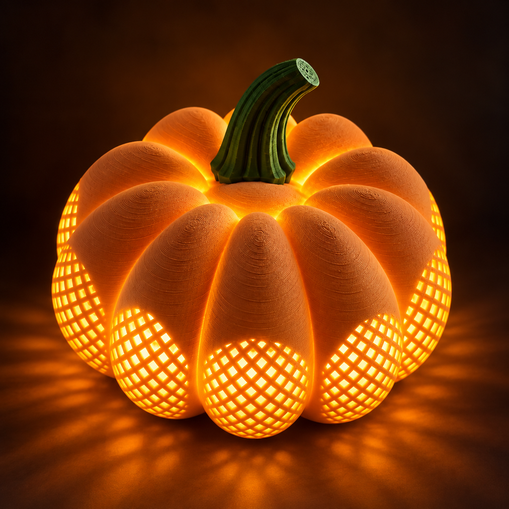 Abóbora Decorativa Iluminada