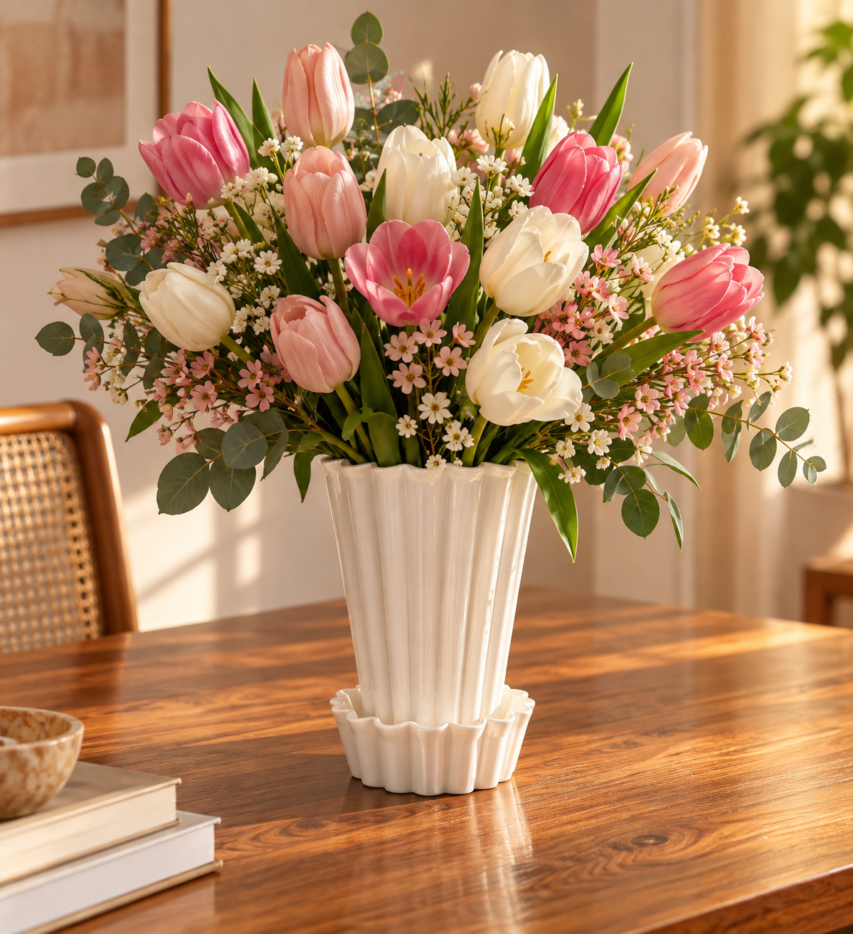 Vaso Flor Espiral